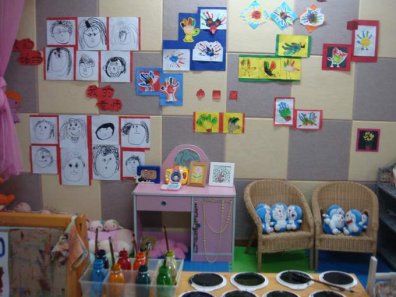 幼儿园活动区布置：美工区