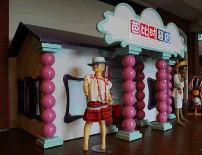 幼儿园活动区布置：芭比时装店