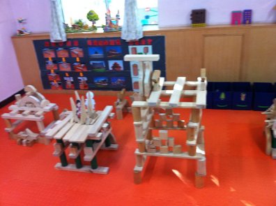 幼儿园活动区布置：建筑区