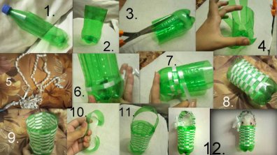 幼儿园玩教具制作：废旧材料——小筐