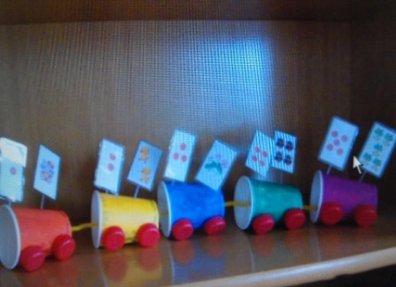 幼儿园自制教玩具:数字火车