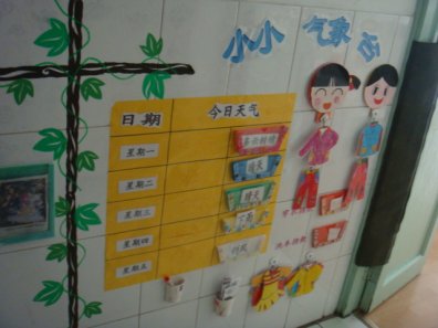 幼儿园生活环境布置：小小气象台