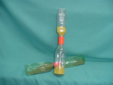 幼儿园科学区玩教具制作：沙漏