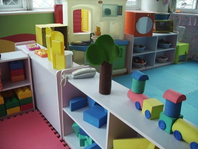 幼儿园活动区布置：建筑区