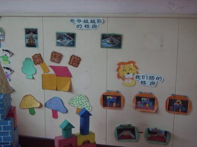 幼儿园活动区布置：建筑区