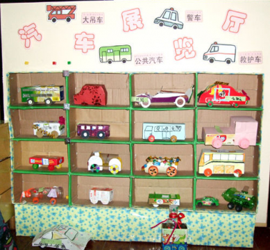 幼儿园环境布置:汽车展览厅