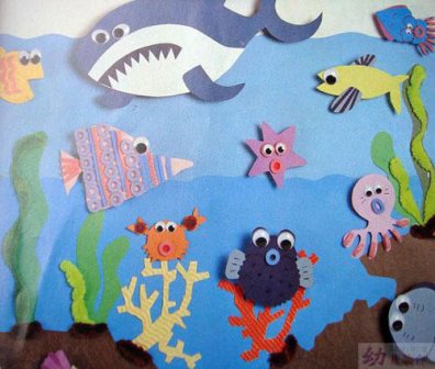 幼儿园剪贴画:海底世界