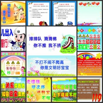 幼儿园安全常识：安全展板精品图集（一）