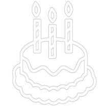 幼儿园简笔画：生日蛋糕